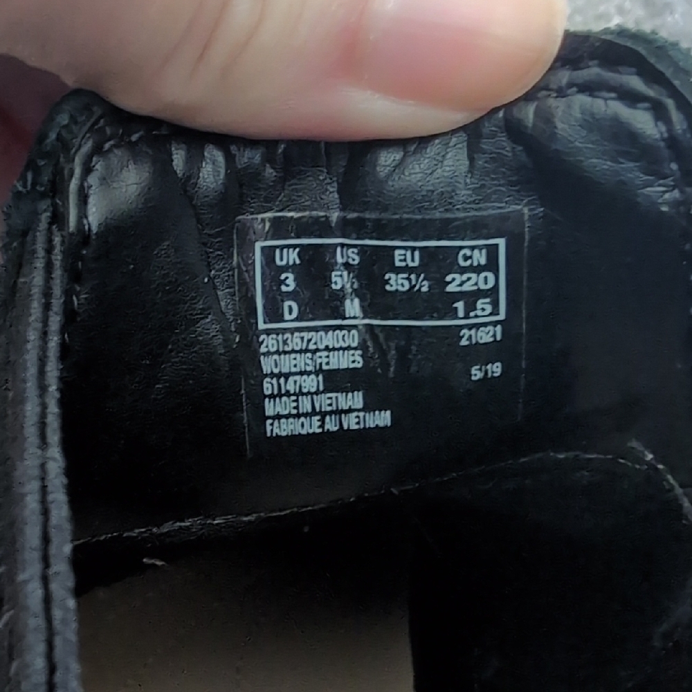 Clarks Black Suede Ankle Boots - Picture 6 of 6